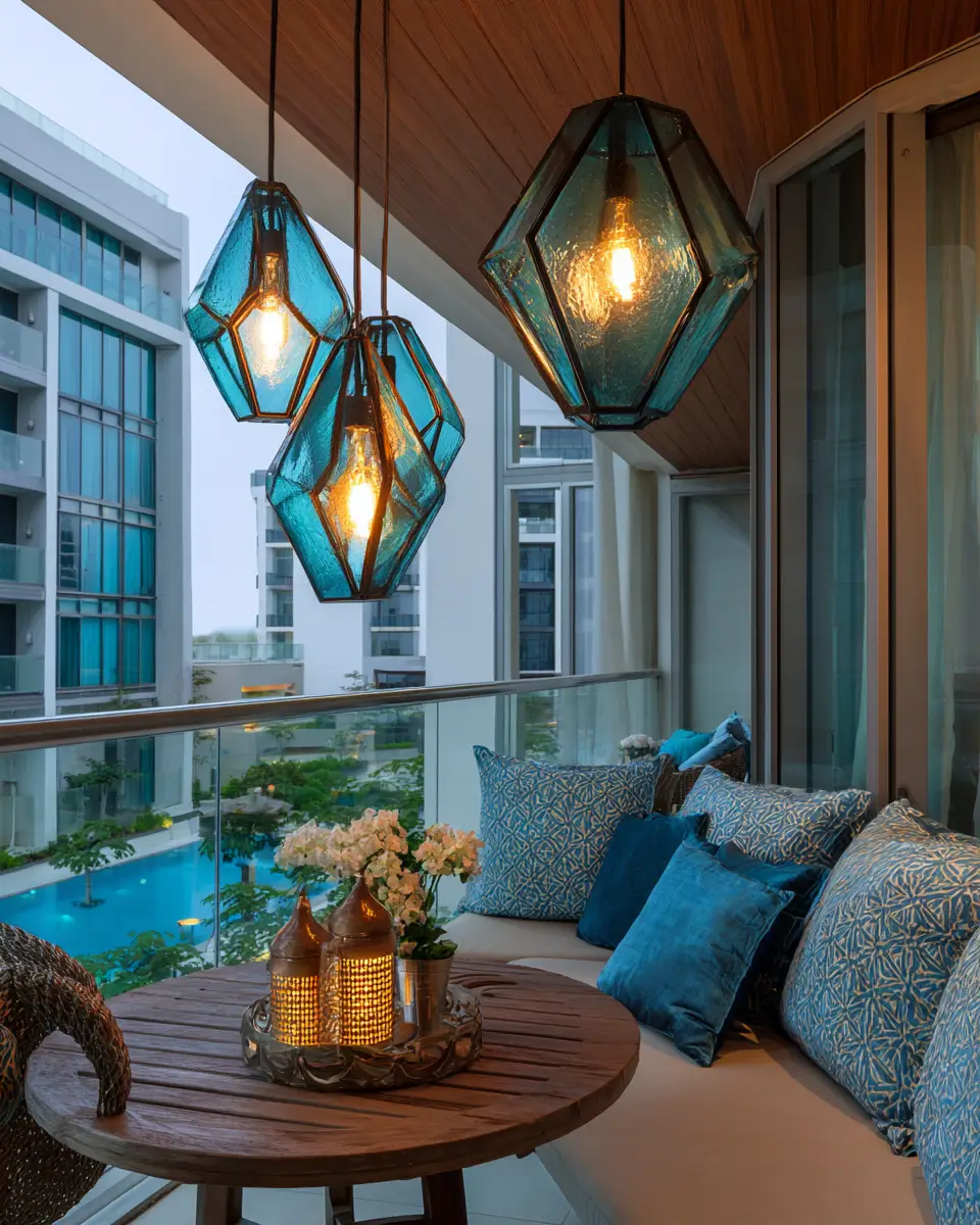 Teal Modern Balcony Decor Ideas