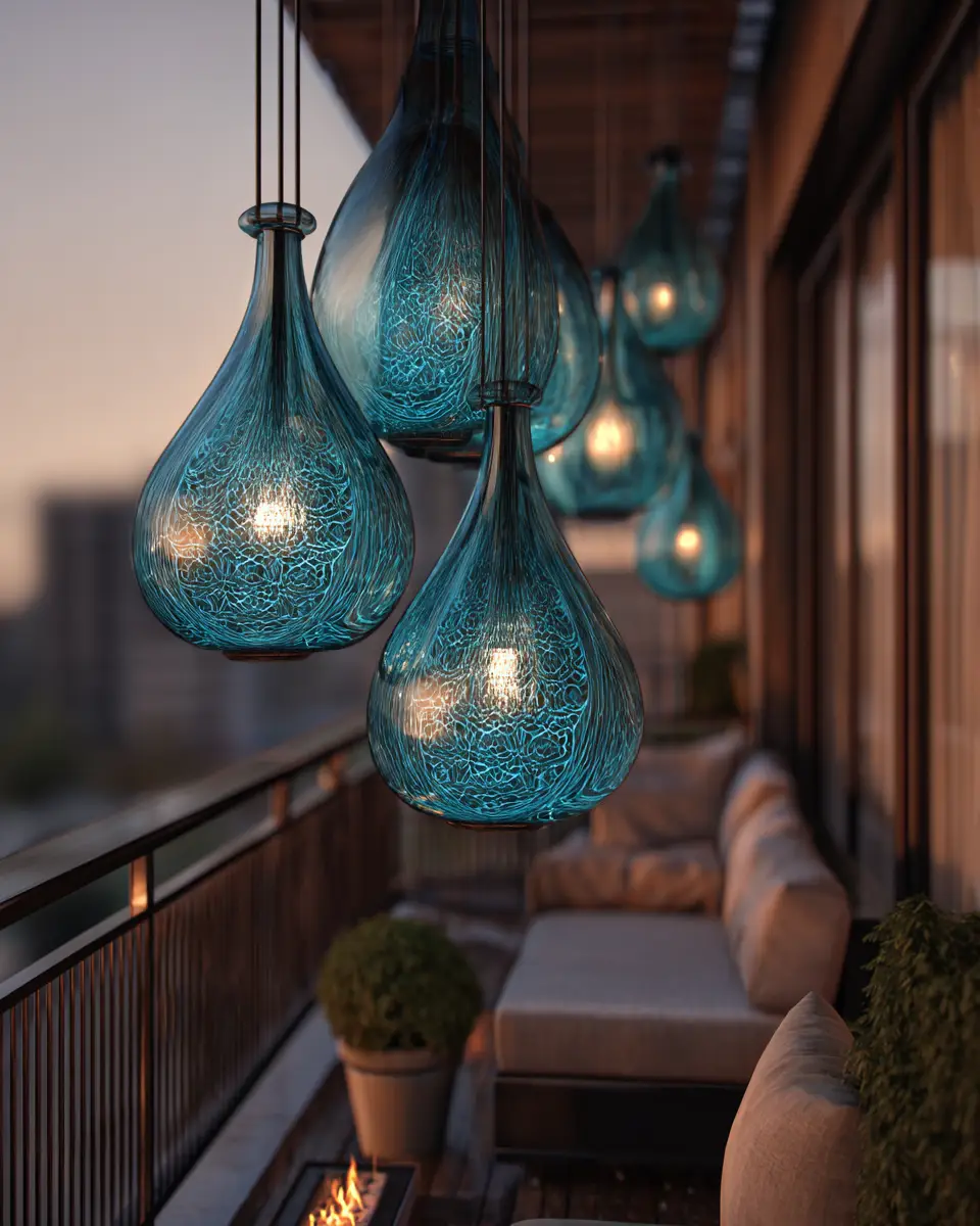 Teal Modern Balcony Decor Ideas