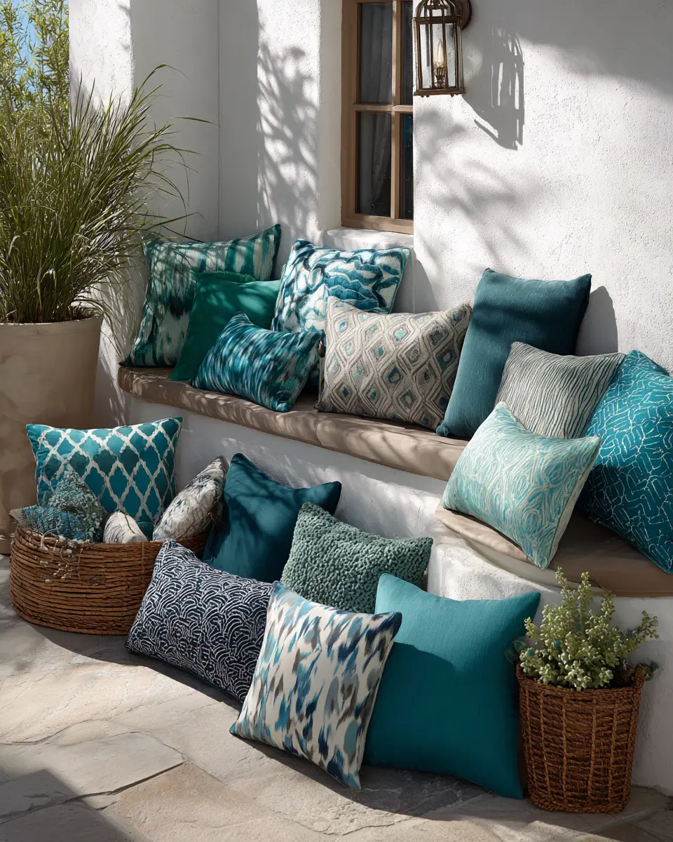 Teal Modern Balcony Decor Ideas
