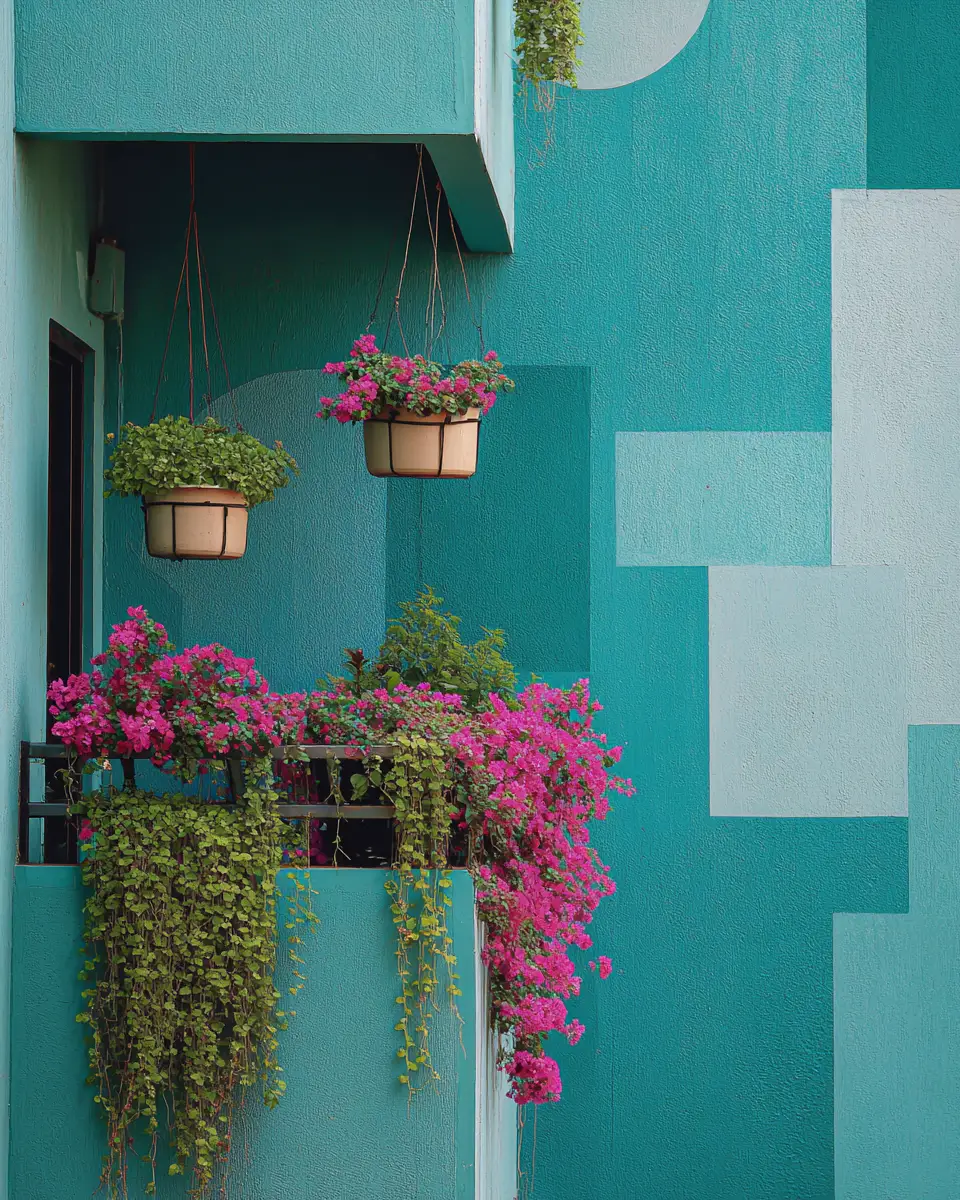 Teal Modern Balcony Decor Ideas
