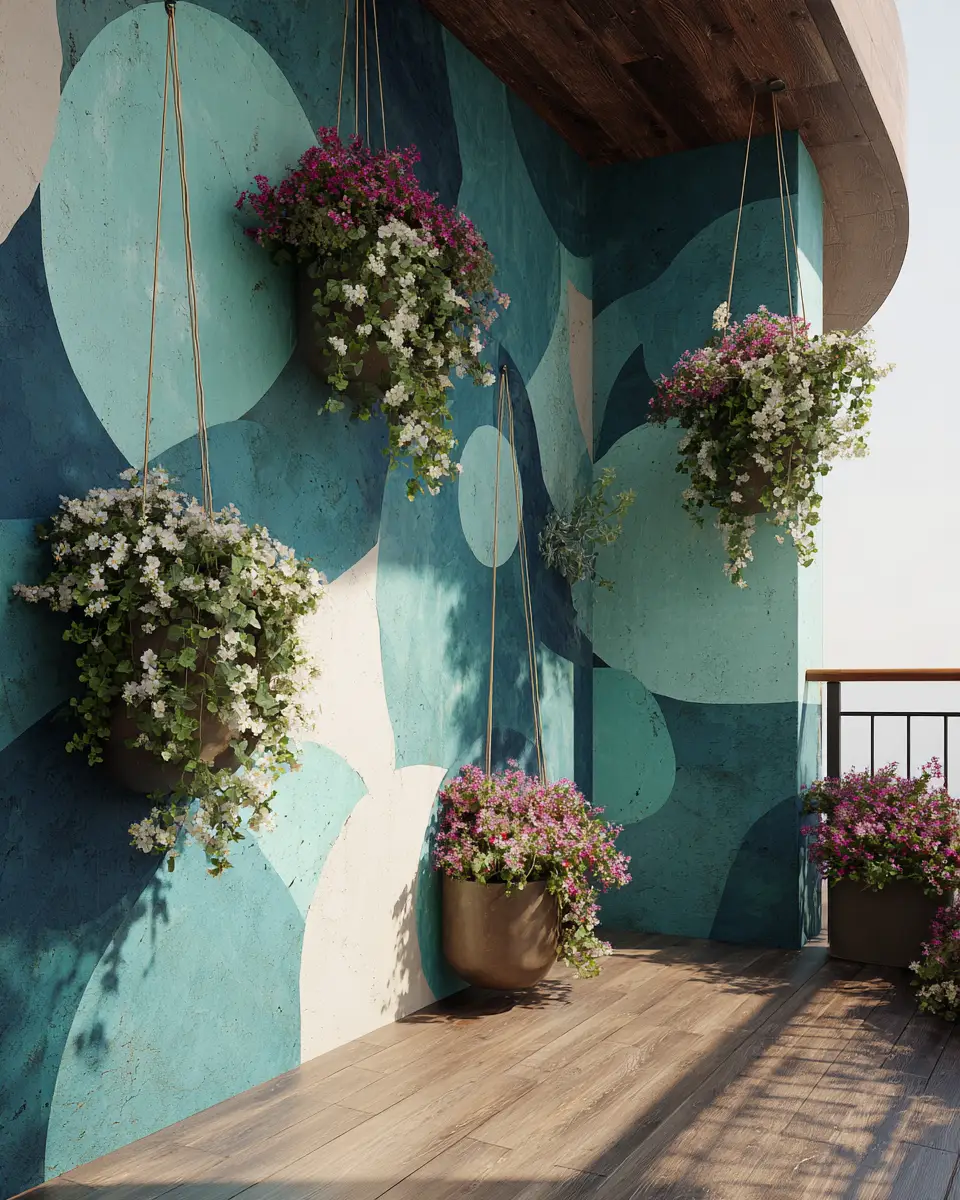 Teal Modern Balcony Decor Ideas