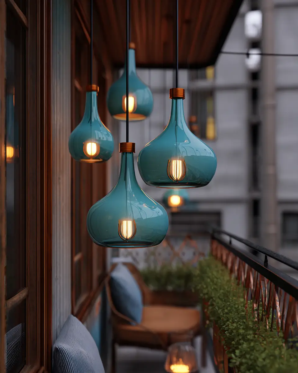 Teal Modern Balcony Decor Ideas