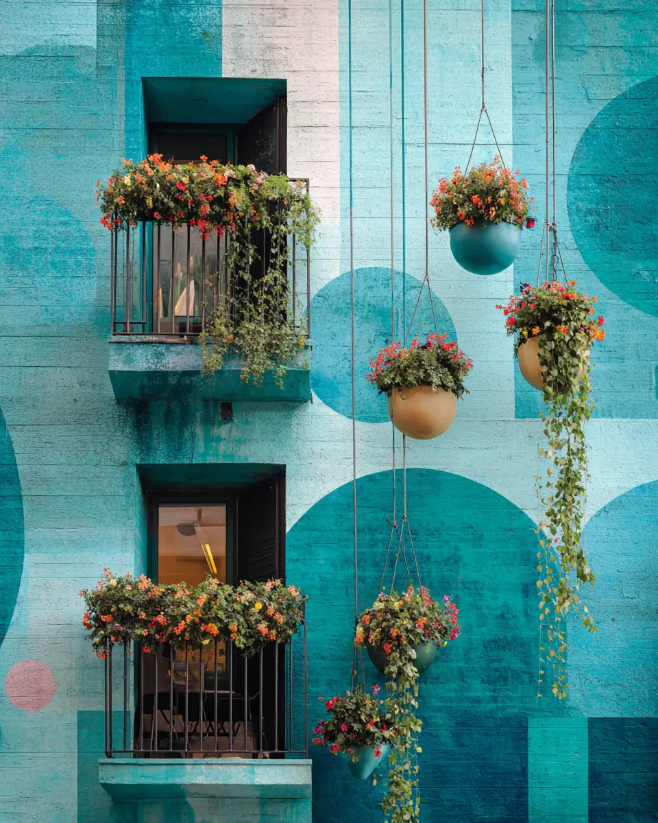 Teal Modern Balcony Decor Ideas