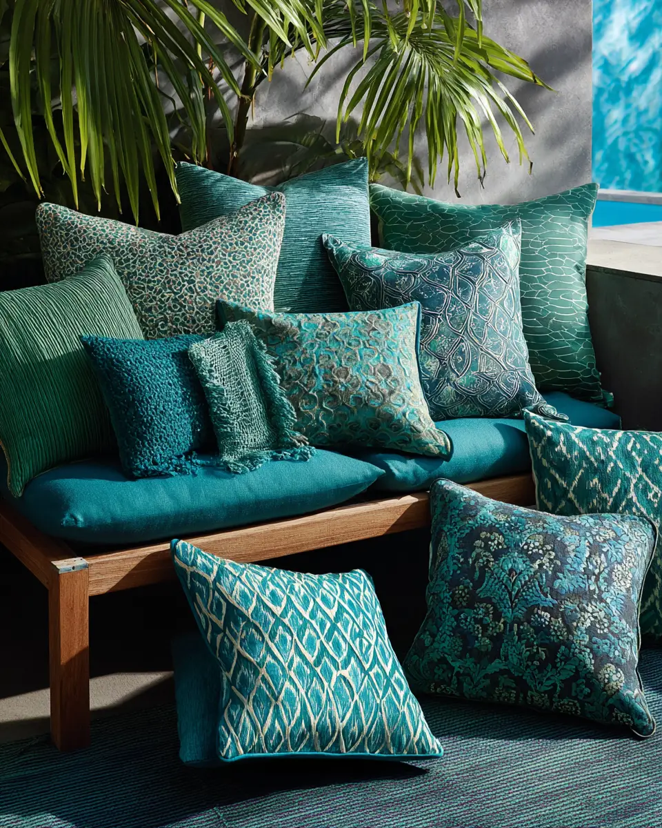 Teal Modern Balcony Decor Ideas