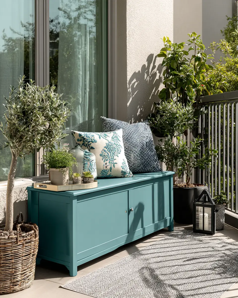 Teal Modern Balcony Decor Ideas