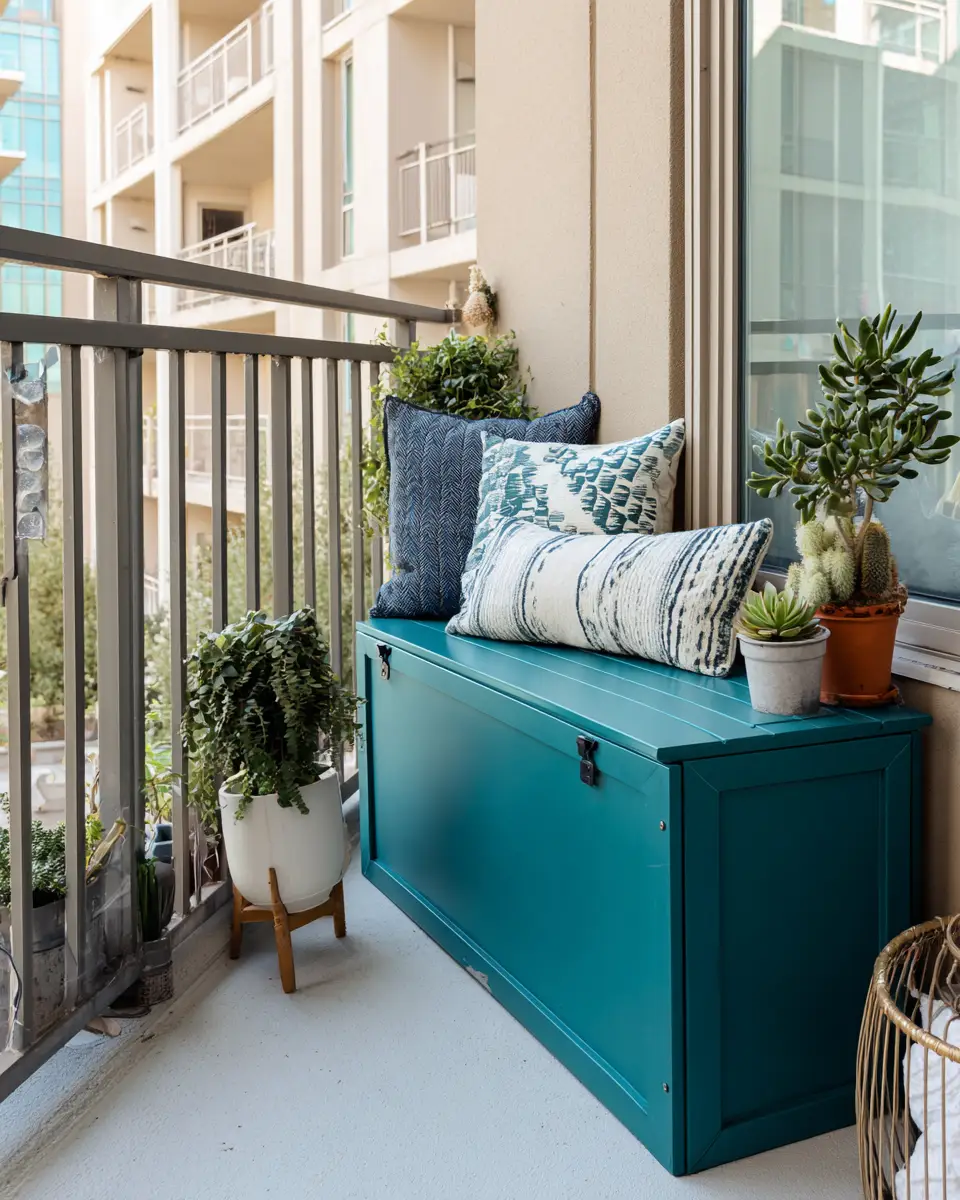 Teal Modern Balcony Decor Ideas