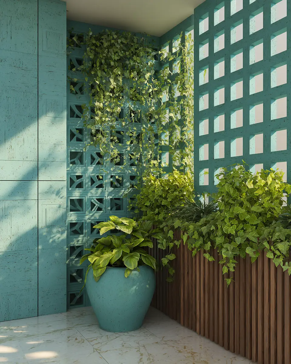Teal Modern Balcony Decor Ideas