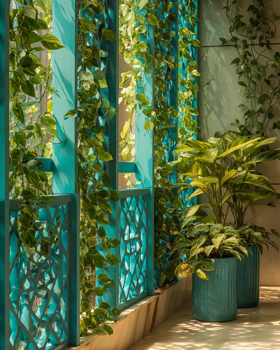 Teal Modern Balcony Decor Ideas