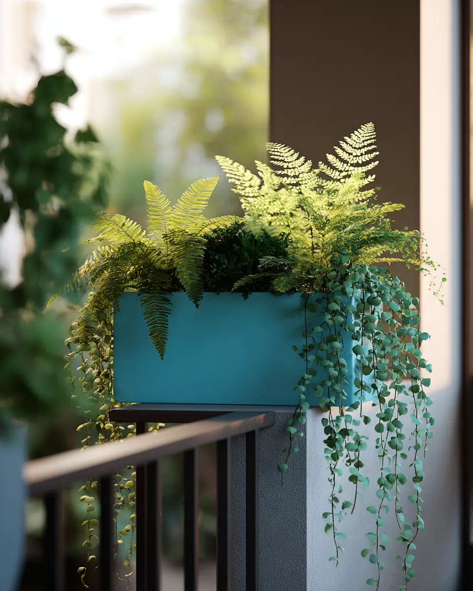 Teal Modern Balcony Decor Ideas
