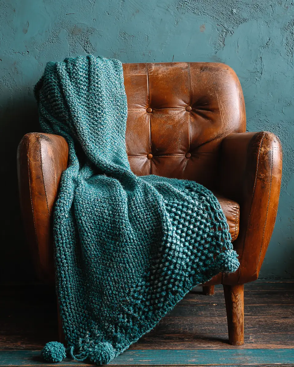 Teal Rustic Home Office Decor Ideas