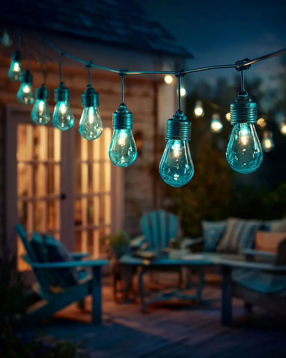 Teal Rustic Patio Decor Ideas