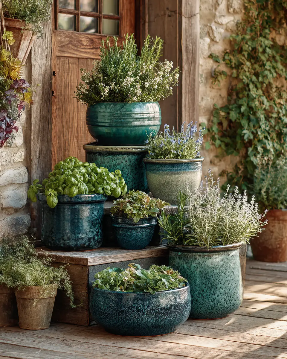 Teal Rustic Patio Decor Ideas