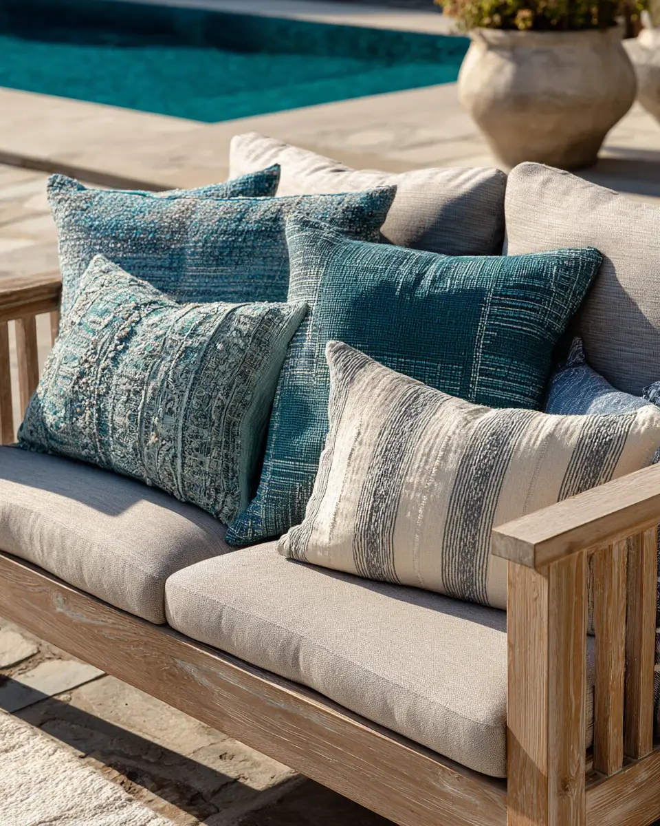 Teal Rustic Patio Decor Ideas