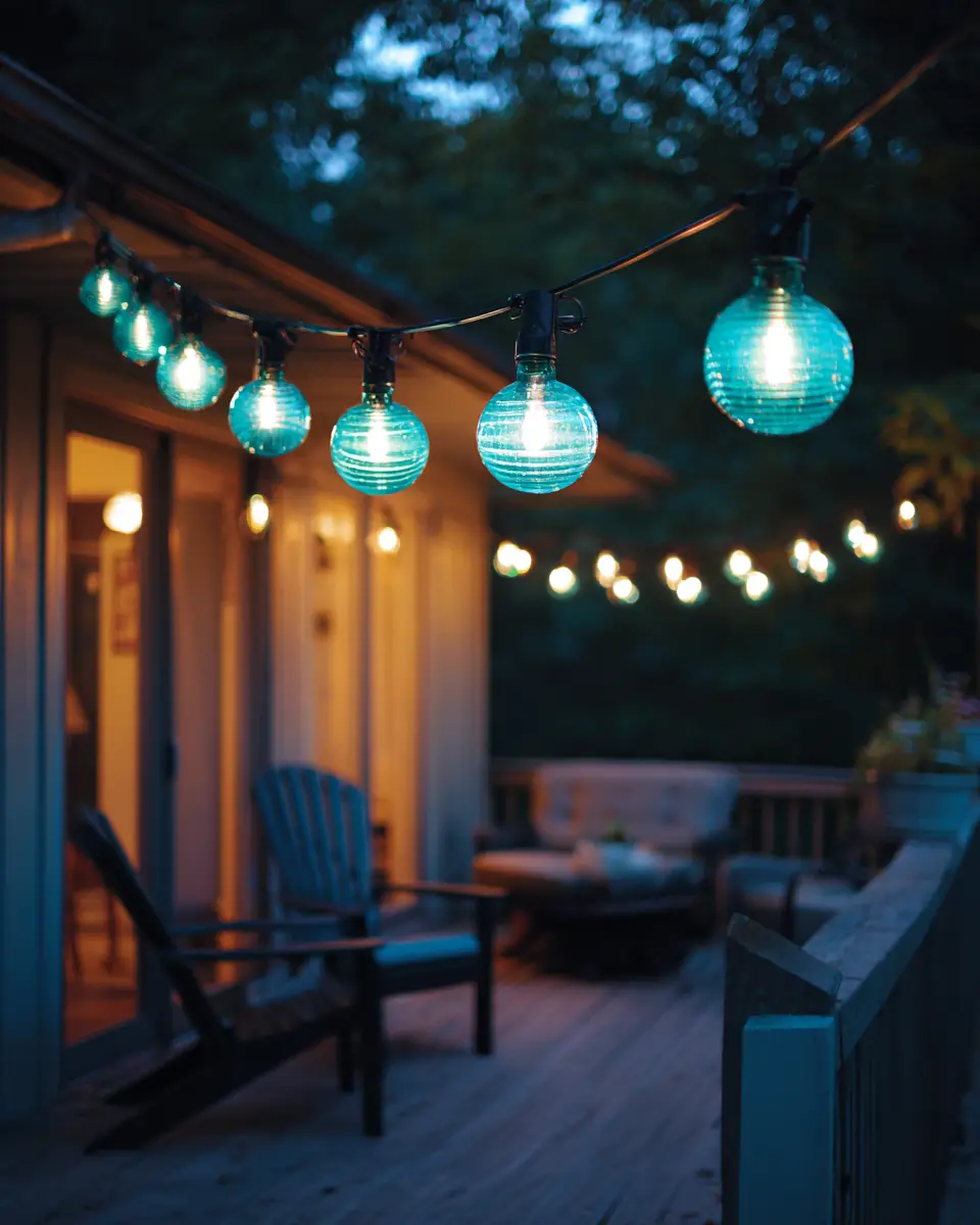 Teal Rustic Patio Decor Ideas