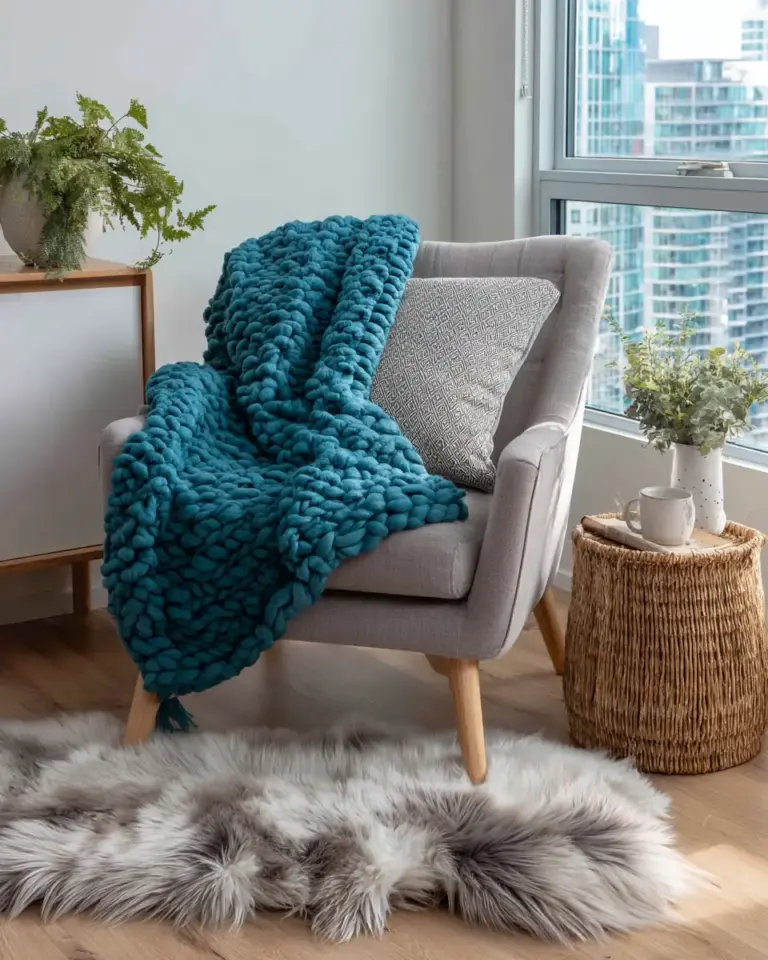 Teal Scandinavian Bedroom Decor Ideas - Featured