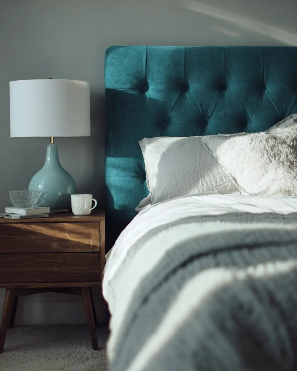Teal Scandinavian Bedroom Decor Ideas
