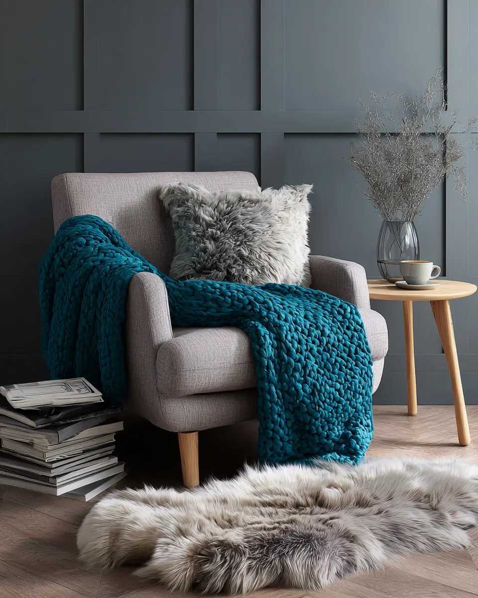 Teal Scandinavian Bedroom Decor Ideas