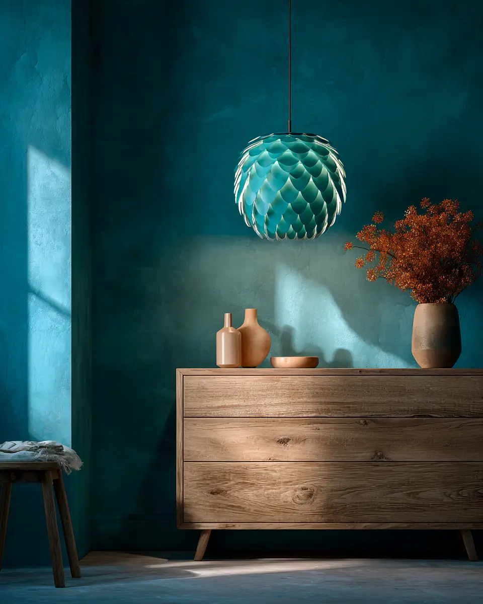 Teal Scandinavian Bedroom Decor Ideas