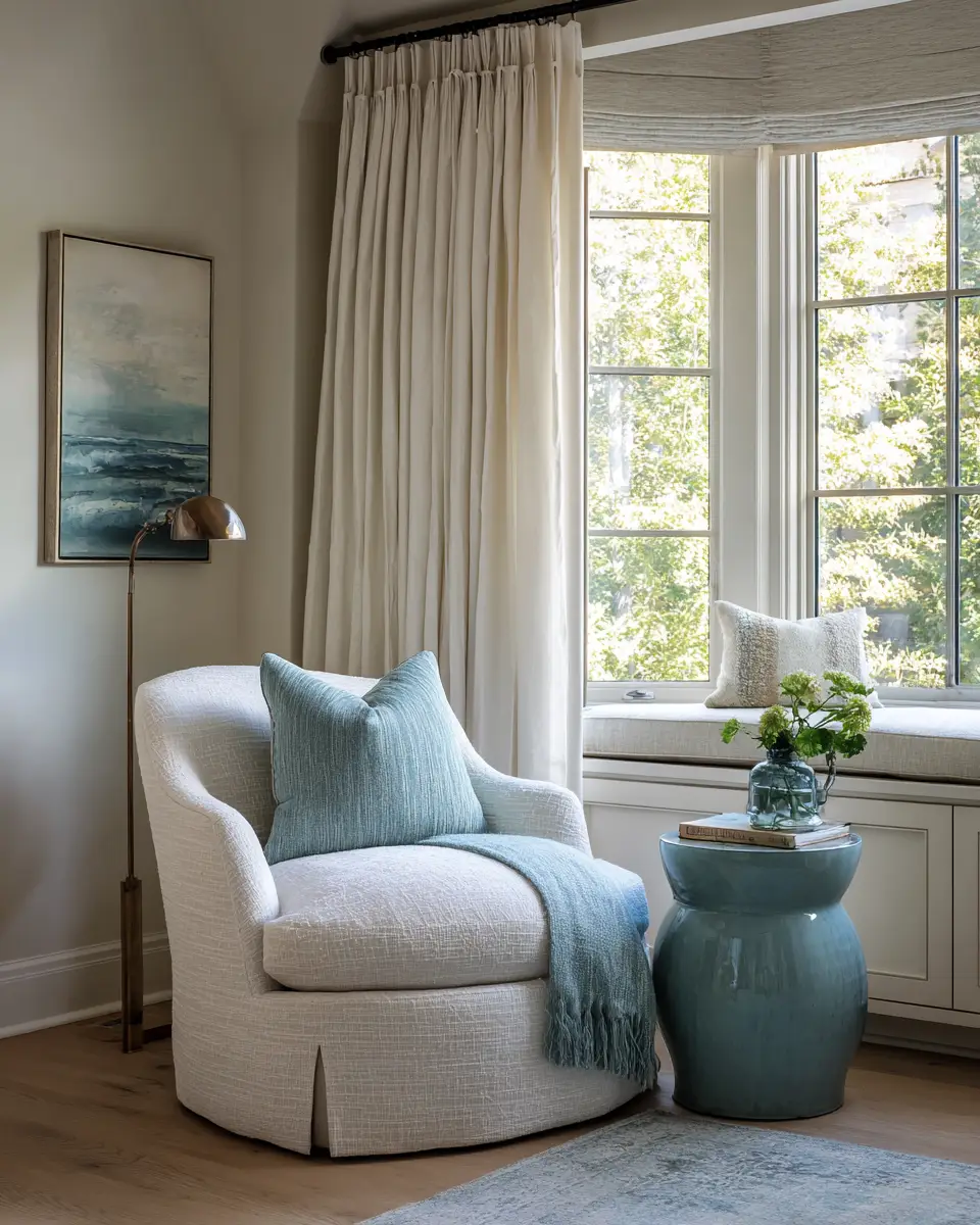 Teal Transitional Bedroom Decor Ideas