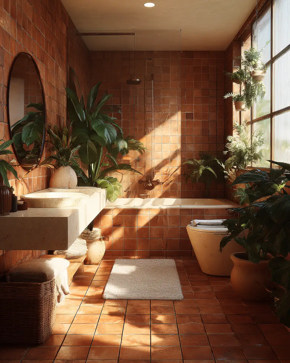Terracotta Bathroom Decor Ideas