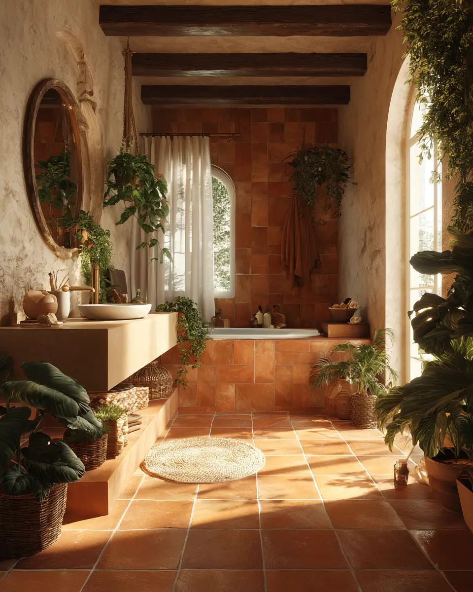 Terracotta Bathroom Decor Ideas