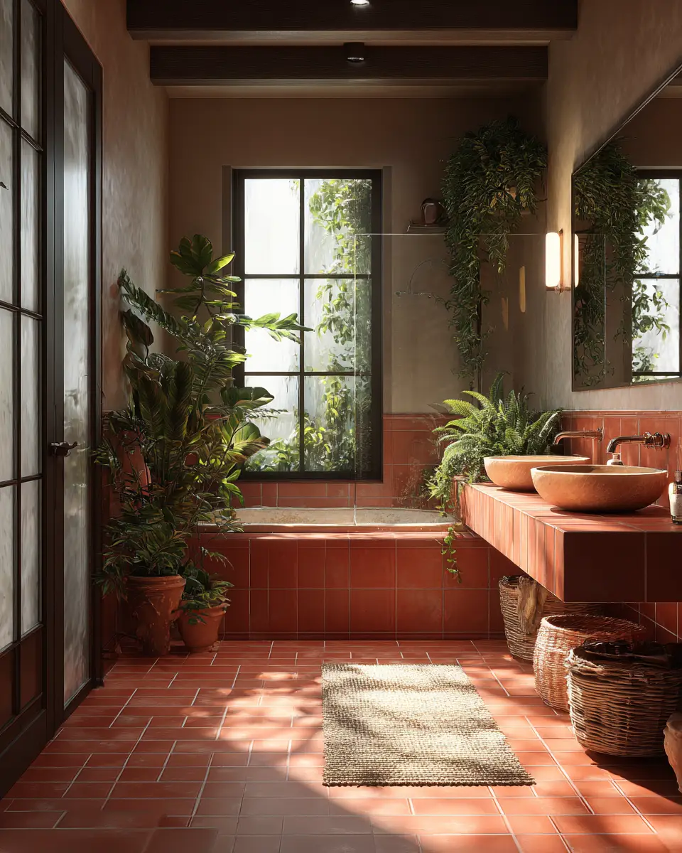 Terracotta Bathroom Decor Ideas