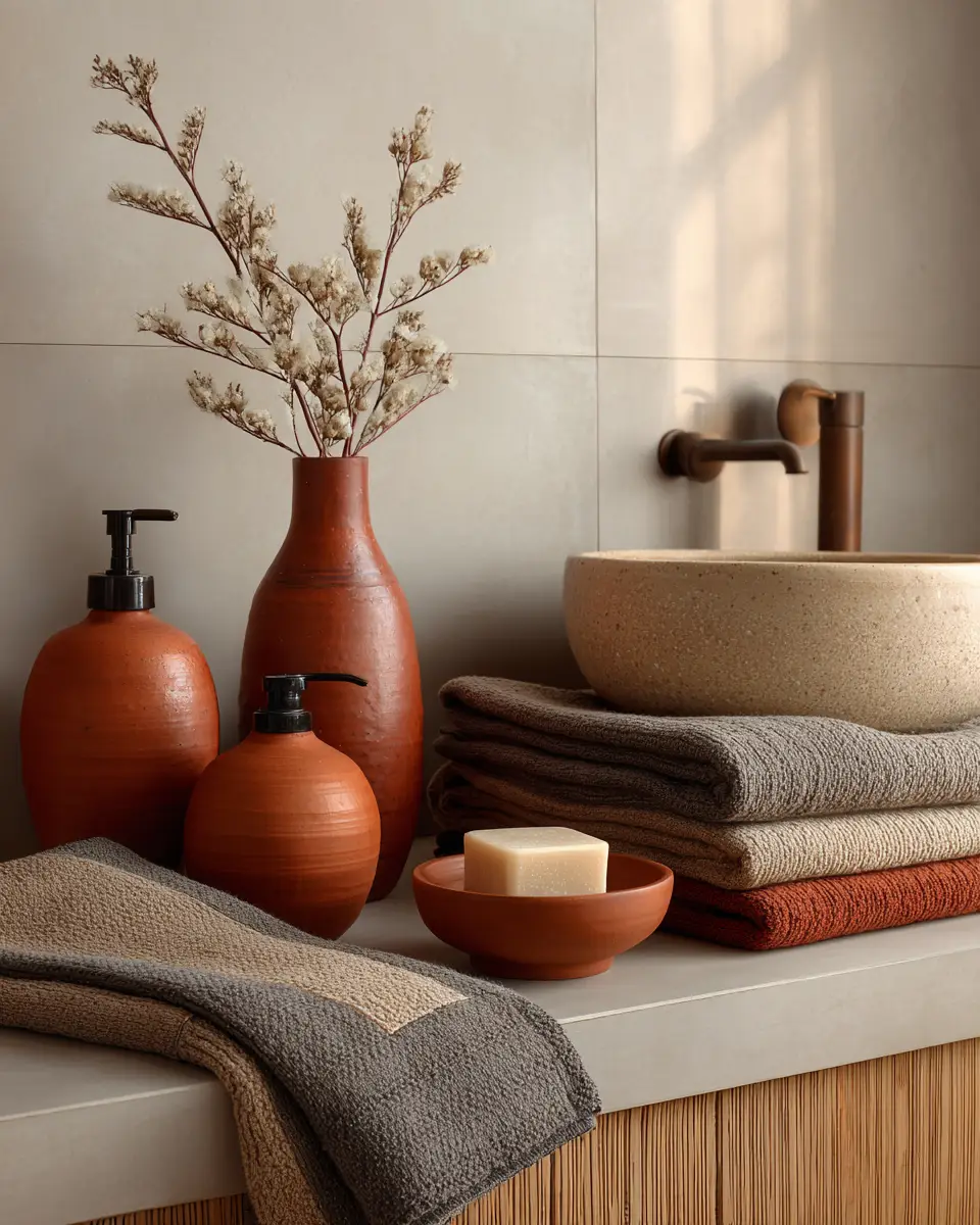 Terracotta Bathroom Decor Ideas
