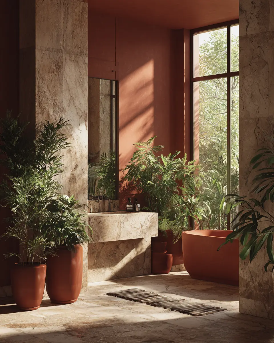 Terracotta Bathroom Decor Ideas