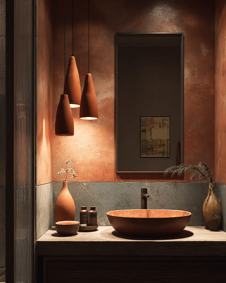 Terracotta Bathroom Decor Ideas