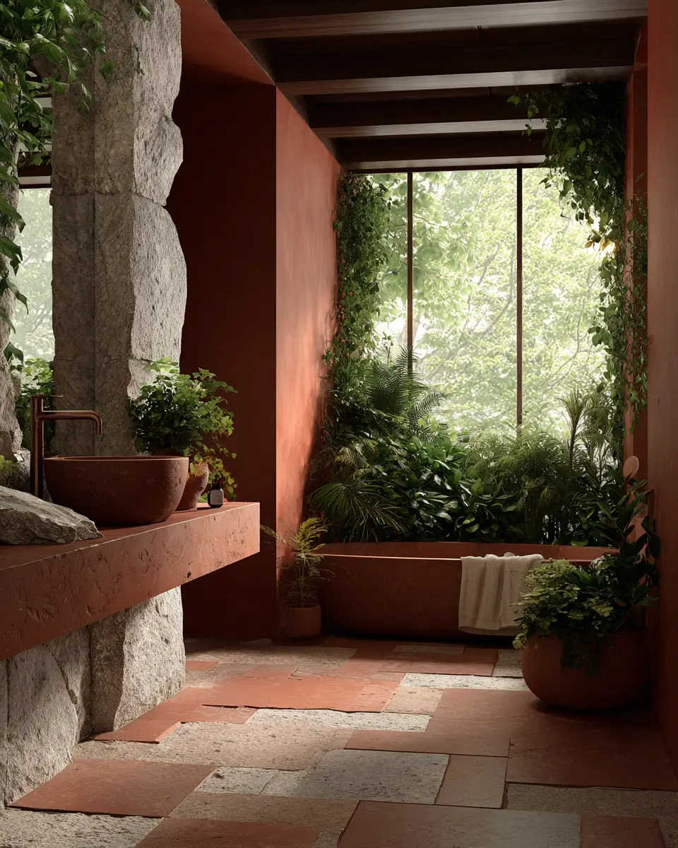 Terracotta Bathroom Decor Ideas