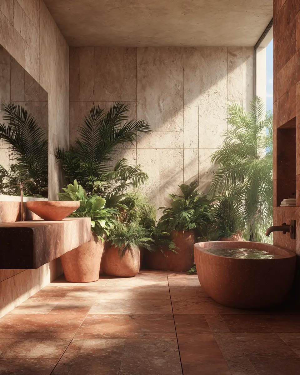 Terracotta Bathroom Decor Ideas