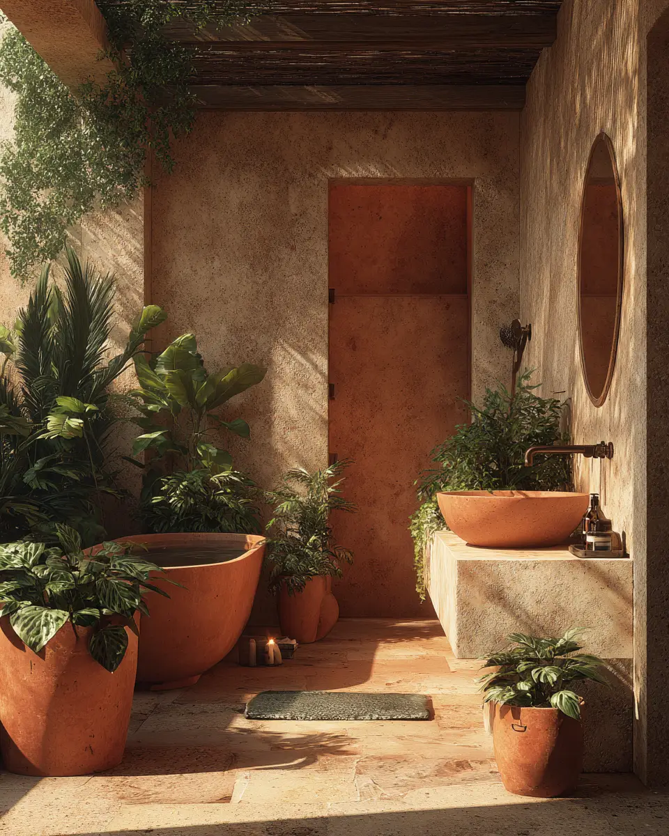 Terracotta Bathroom Decor Ideas