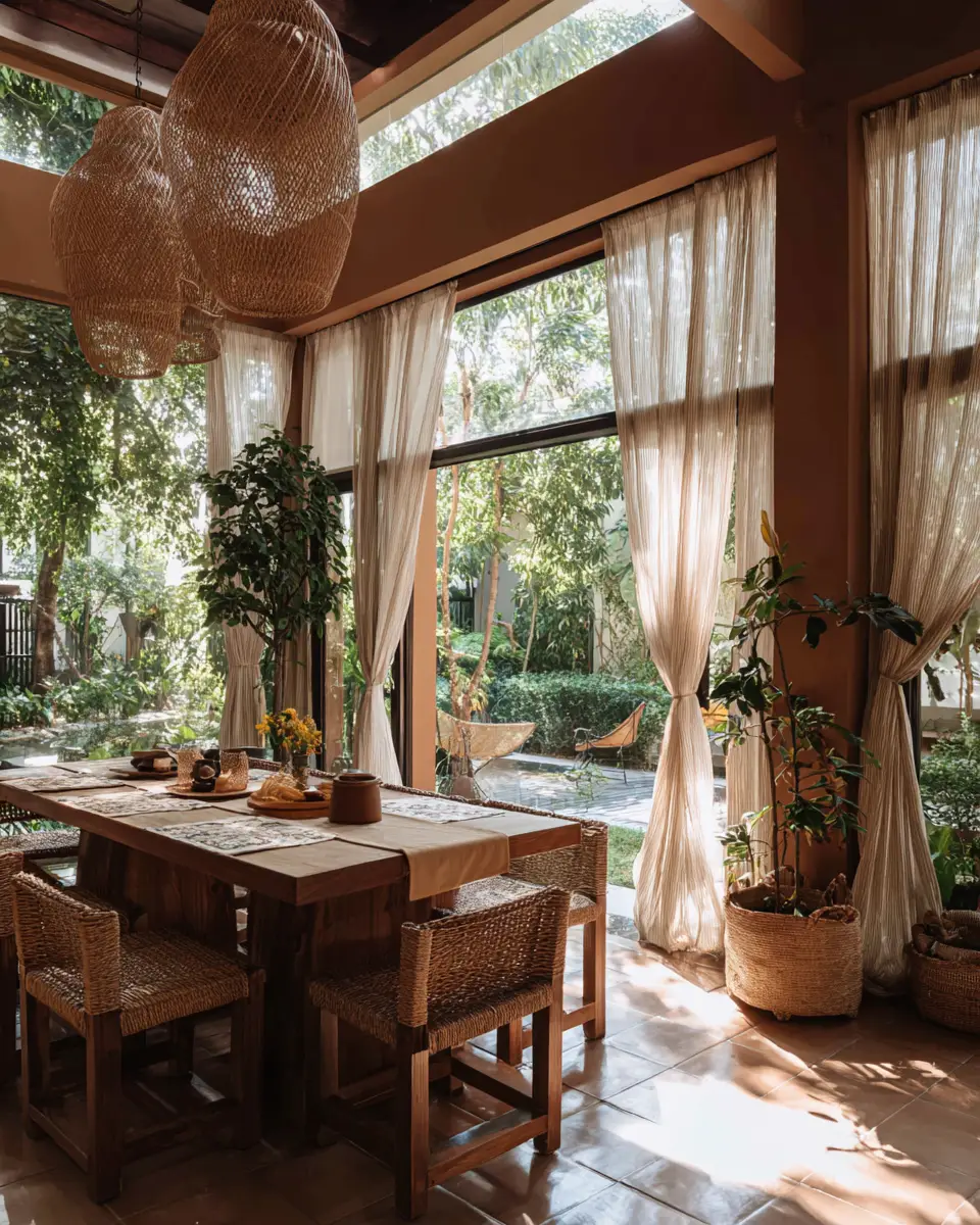 Terracotta Boho Dining Room Decor Ideas