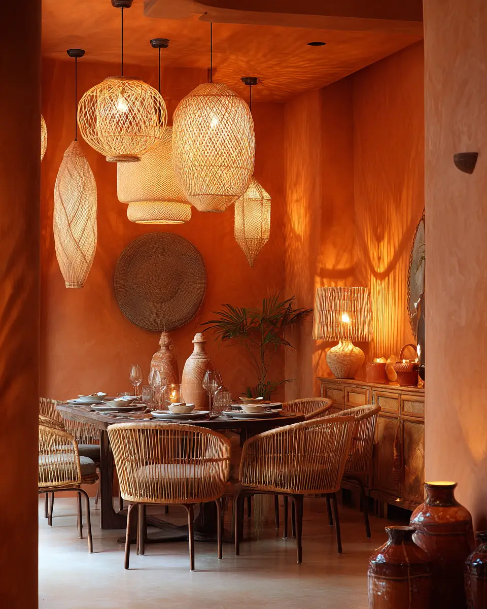 Terracotta Boho Dining Room Decor Ideas