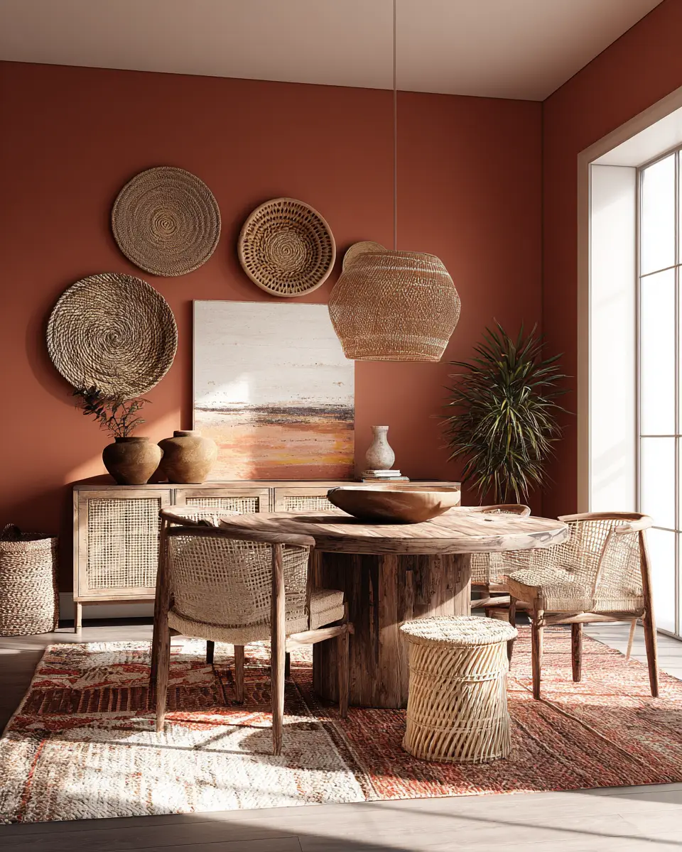 Terracotta Boho Dining Room Decor Ideas
