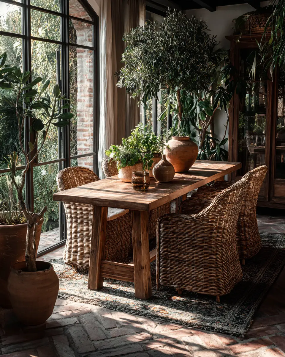 Terracotta Boho Dining Room Decor Ideas
