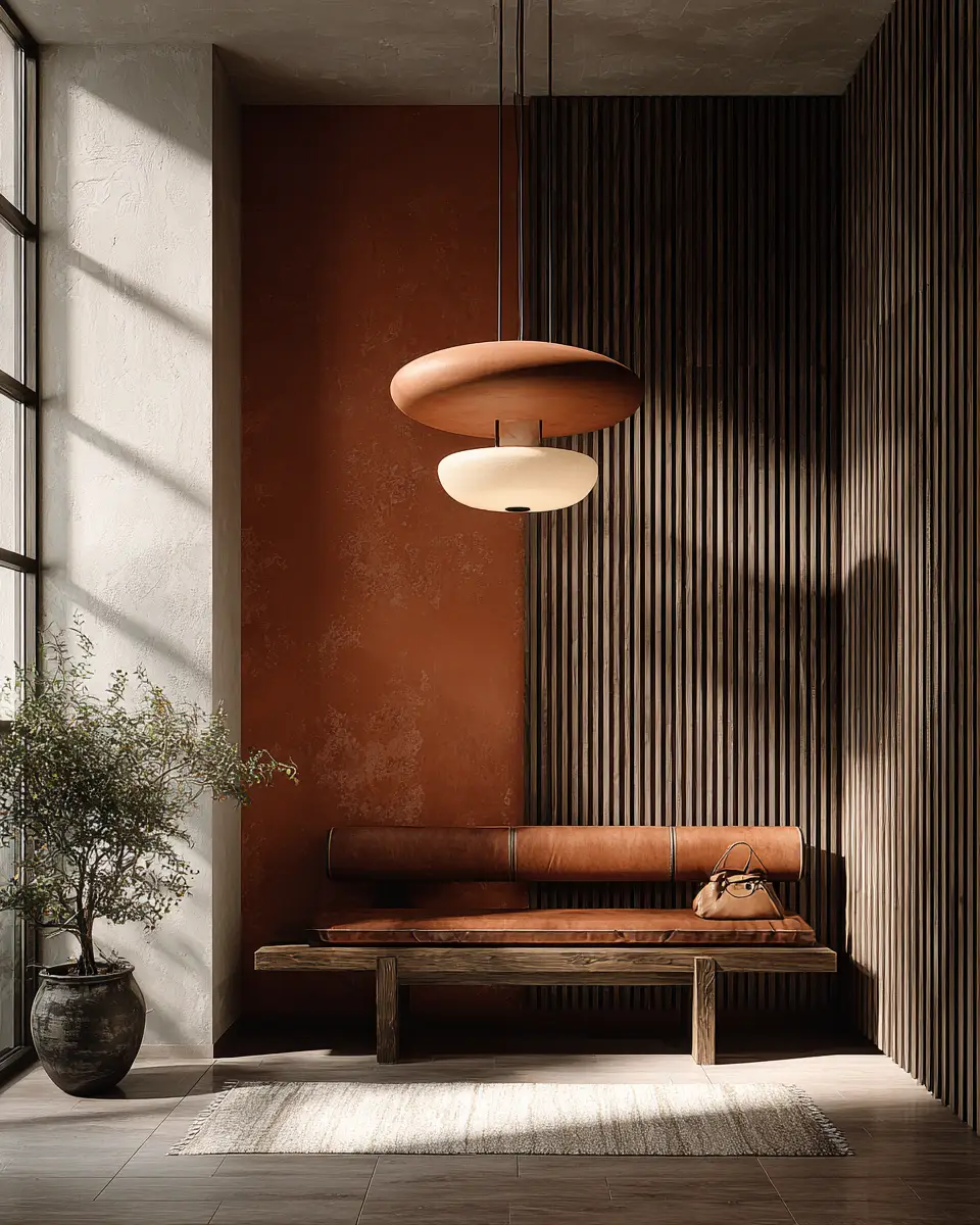 Terracotta Contemporary Entryway Decor Ideas