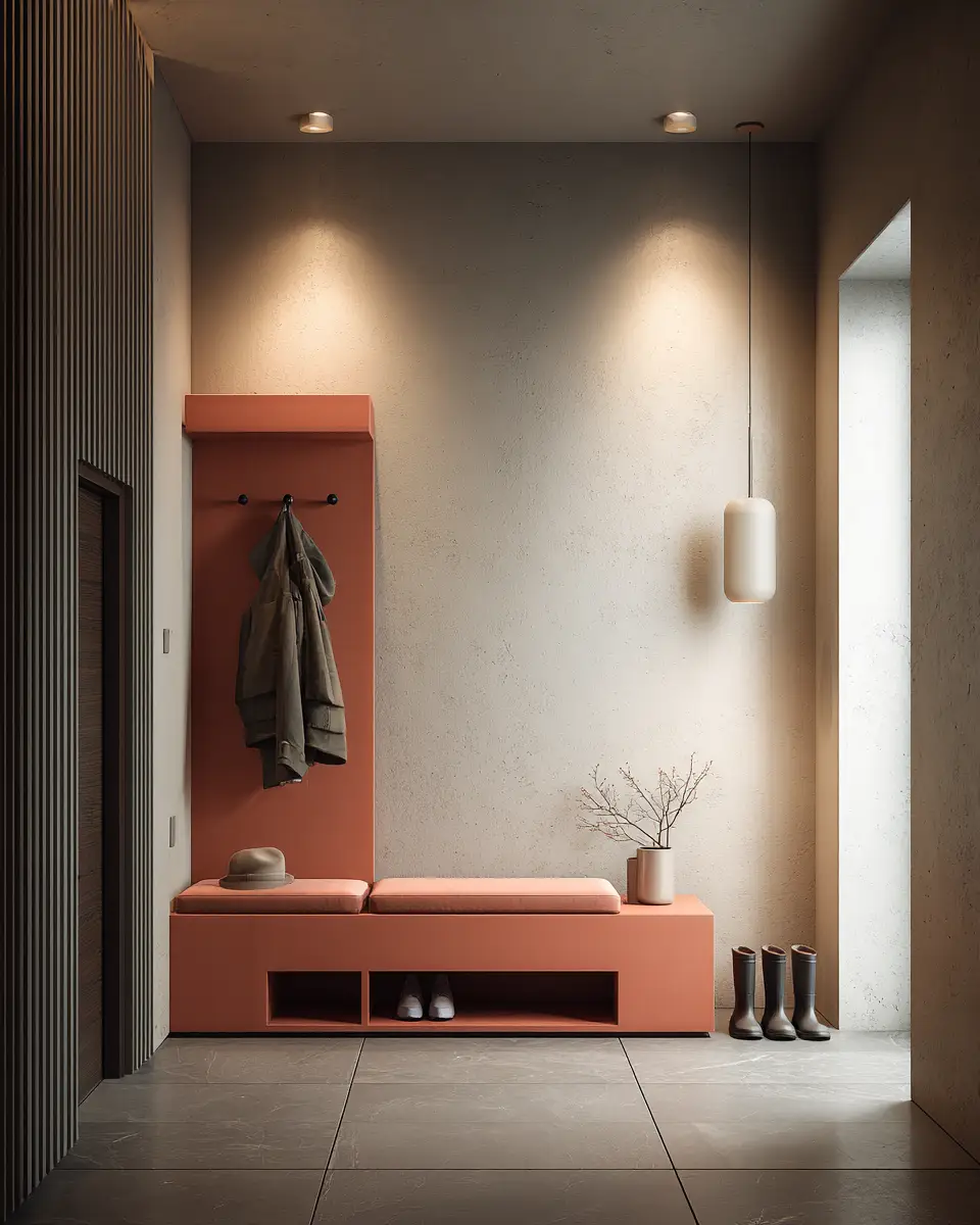 Terracotta Contemporary Entryway Decor Ideas