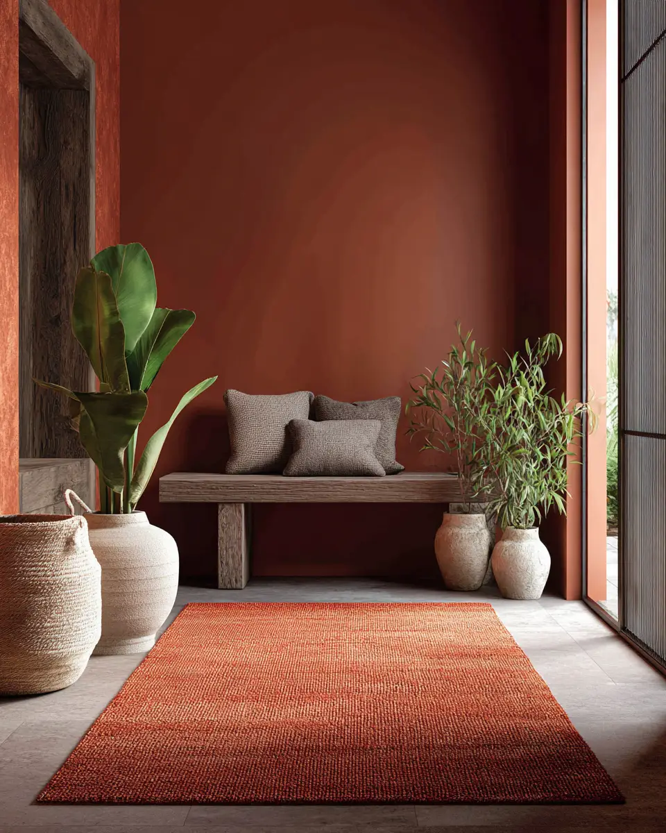 Terracotta Contemporary Entryway Decor Ideas