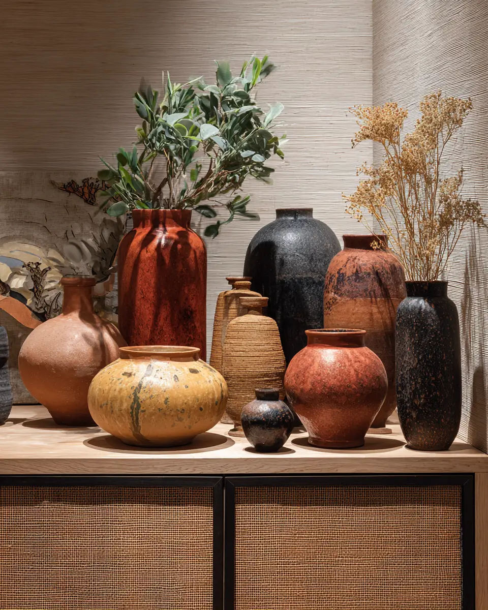 Terracotta Contemporary Entryway Decor Ideas