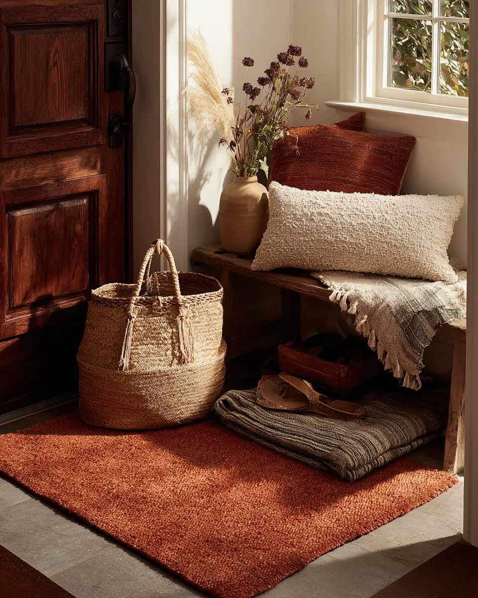 Terracotta Contemporary Entryway Decor Ideas