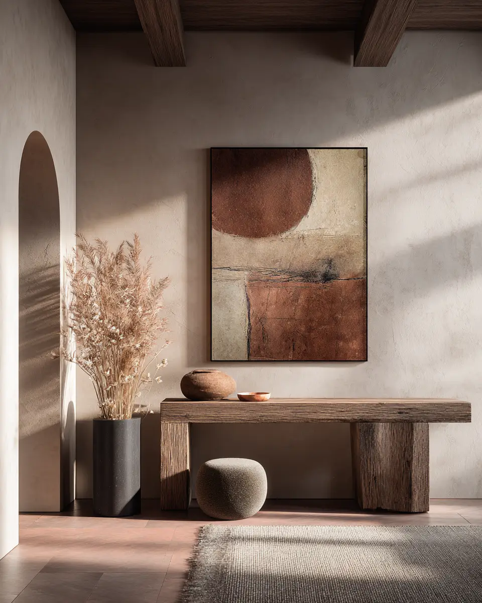 Terracotta Contemporary Living Room Decor Ideas