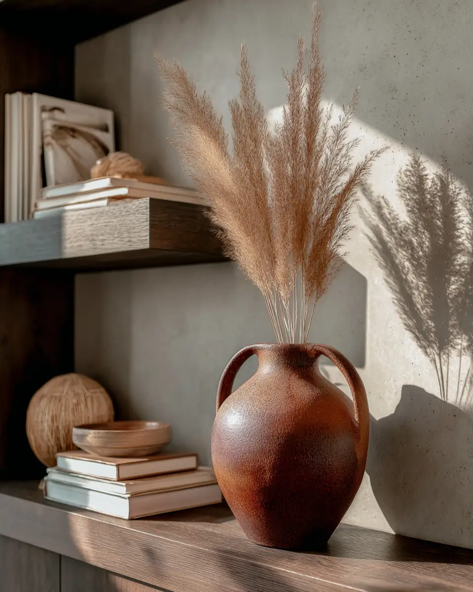 Terracotta Contemporary Living Room Decor Ideas