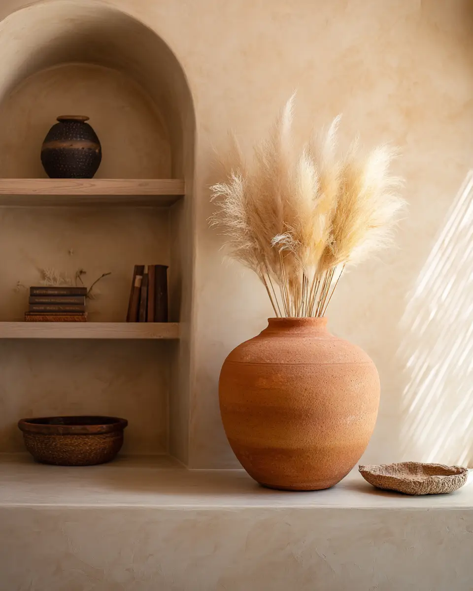 Terracotta Contemporary Living Room Decor Ideas