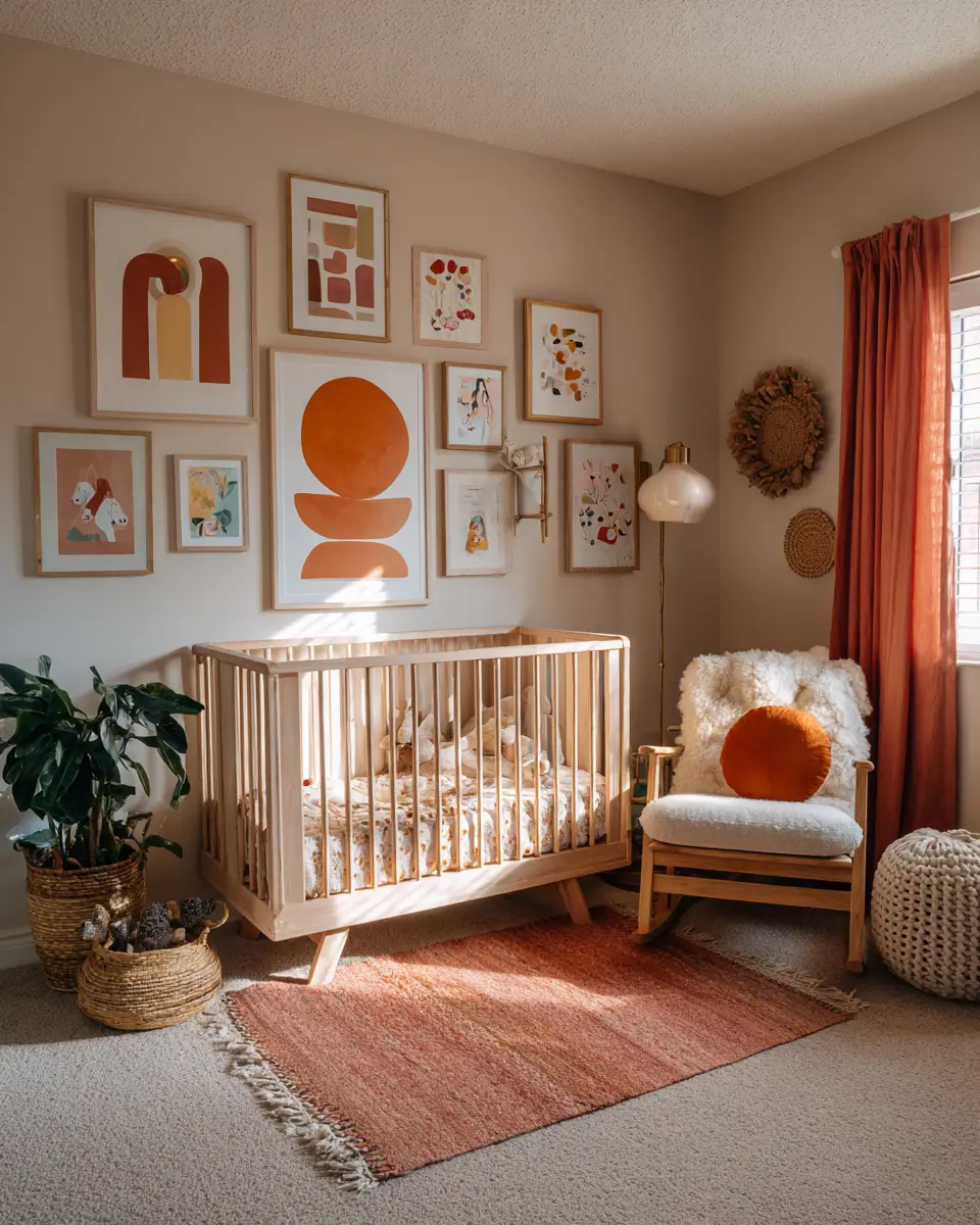 Terracotta Eclectic Nursery Decor Ideas - Featured