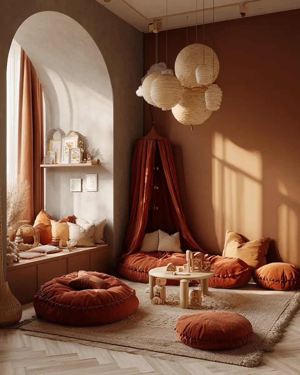 Terracotta Eclectic Nursery Decor Ideas