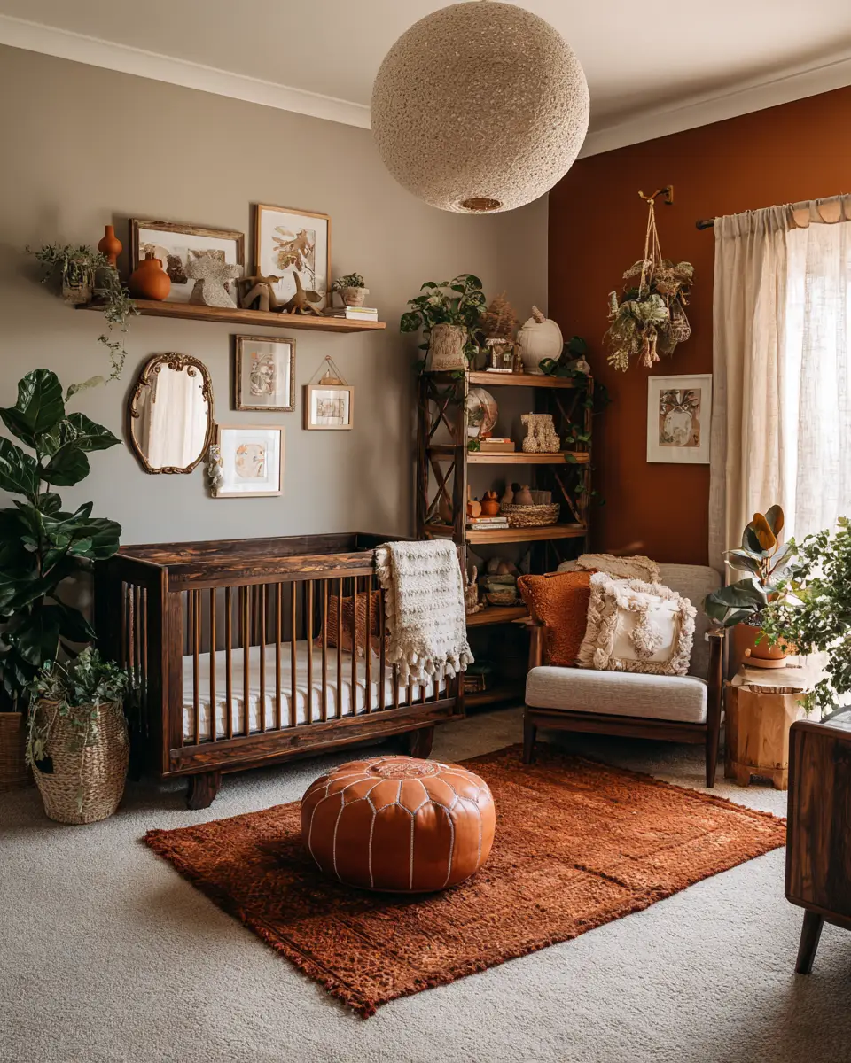 Terracotta Eclectic Nursery Decor Ideas