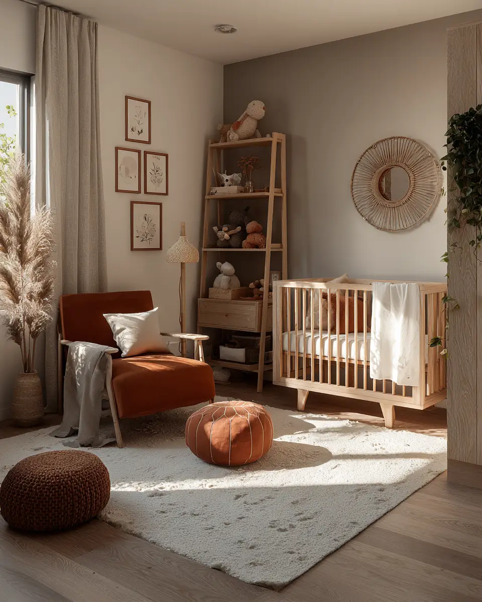 Terracotta Eclectic Nursery Decor Ideas