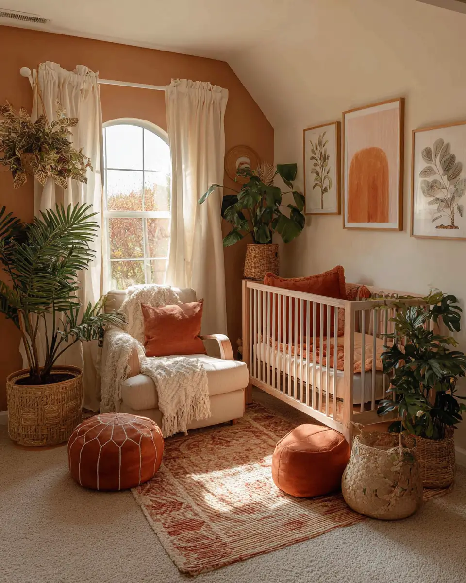 Terracotta Eclectic Nursery Decor Ideas