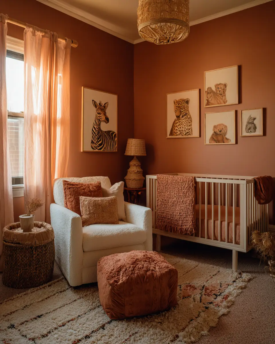 Terracotta Eclectic Nursery Decor Ideas